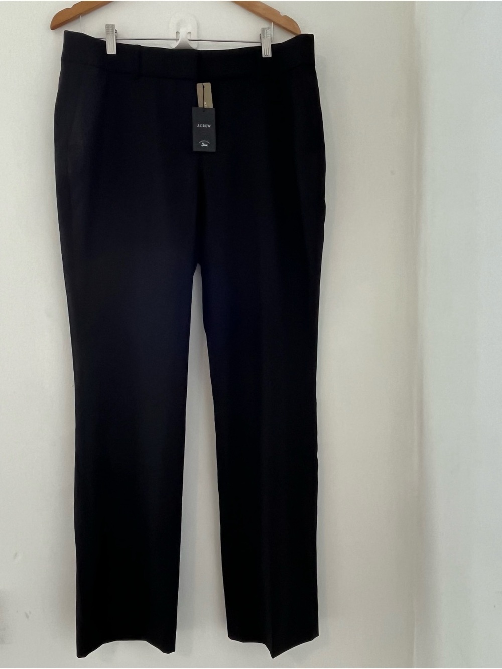 NWT - J. Crew Black Straight-Leg Trousers